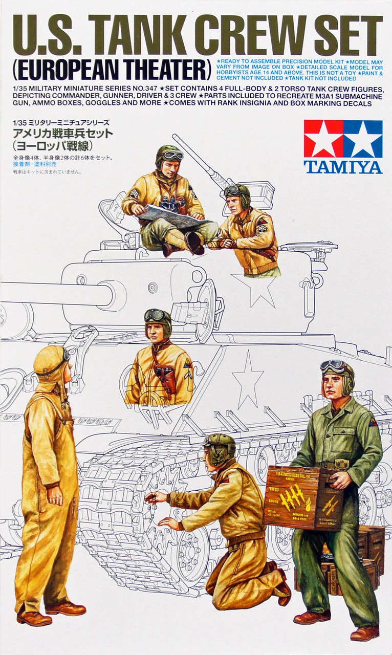 TAMIYA 35347 1:35 U.S. Tank Crew set (European Theater)
