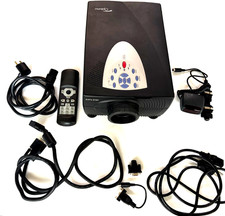 Optoma EzPro 610H LCD Projection Projector w Remote, Cords, Cables, Carry Case