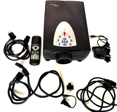 Optoma EzPro 610H LCD Projection Projector w Remote, Cords, Cables, Carry Case