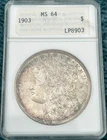 1903- P Morgan Dollar ANA MS64  First Generation Toner