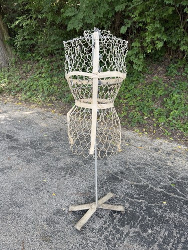 Vintage "My Double" Adjustable Wire Dress Form Circa 1950s Female Body