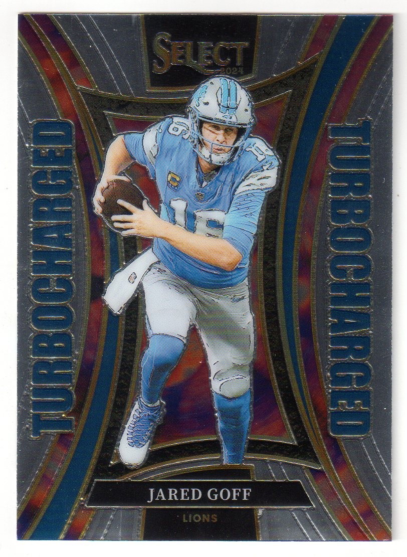 2024 Panini Select #4 JARED GOFF 'TURBOCHARGED' INSERT CARD! LIONS