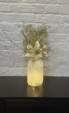 Christmas Mason Jar with Fairy Light Holiday Centerpiece Decoration Gift