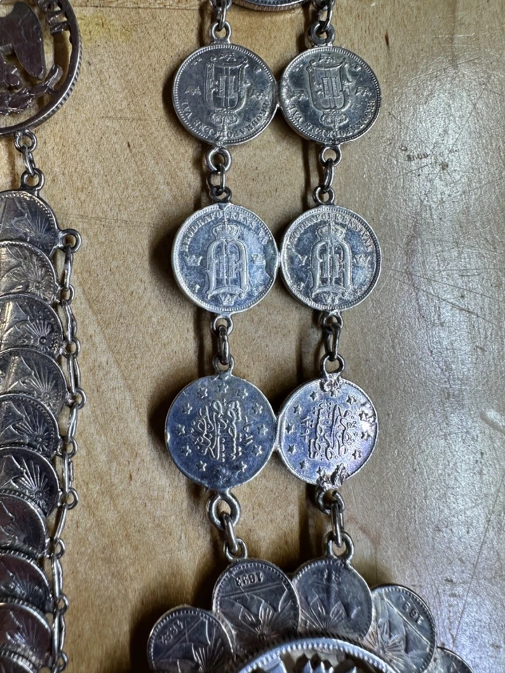 Cinturón moneda plata vintage Foto 4 de 4