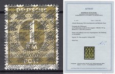 All. Bes. Bizone Mi. A IX/II DD postfrisch gepr&uuml;ft Attest BPP Abart Doppeldruck