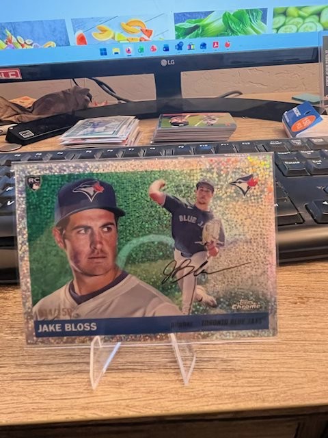2025 Topps Chrome Platinum Jake Bloss 331 Mini Diamond Refractor /150 RC