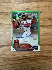 2023 Topps Chrome Jordan Walker Green Refractor #RAJWA Rookie Auto /99