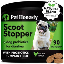 Pet Honesty Scoot Stopper Anal Gland Support Chicken Flavor for Dogs- 9.5oz/90ct