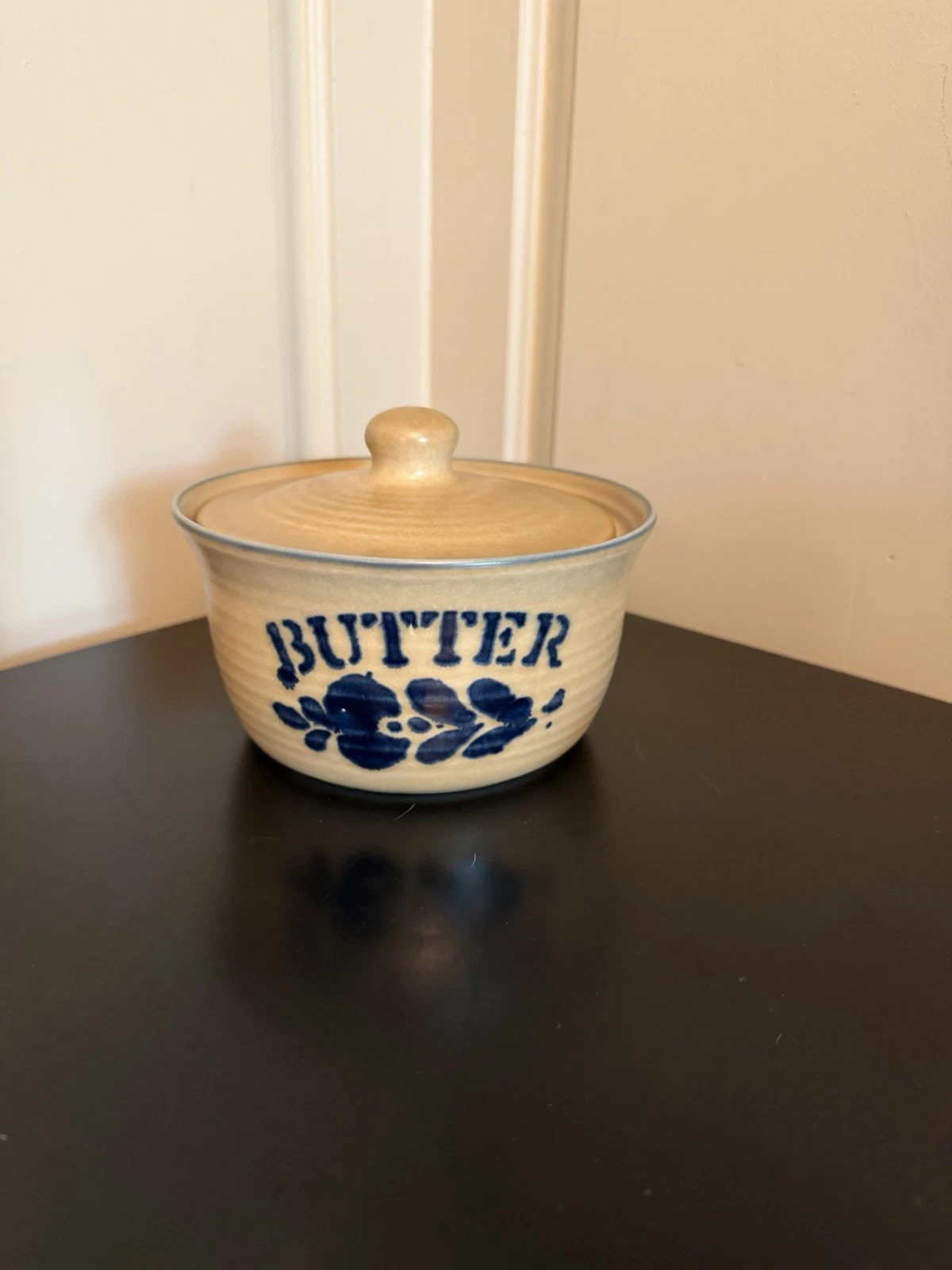 Vintage Pfaltzgraff FolkArt Butter Tub 065