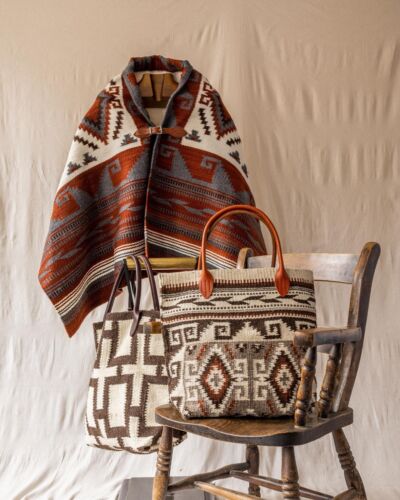 Chamula Blanket Tote Bag Greca Antigua - Picture 11 of 13