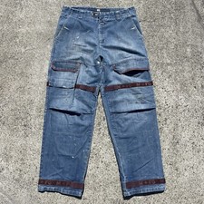 Vtg Marithe Francois Girbaud Jeans Mens 39 34 Deep Red Shuttle Tape Baggy Skater