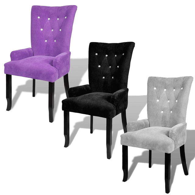 Luxury Armchair Velvet Coated Living Room Bedroom Back Chair Home Office Decor