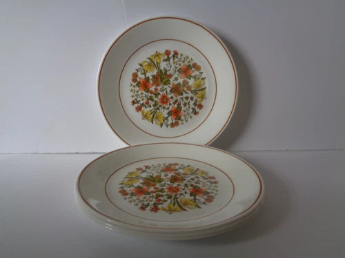 4 Corelle Indian Summer Luncheon Plates 8-1/2" Diameter New Old Stock Retired