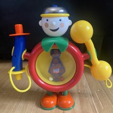 Vintage Ambi Toys Clown Rattle Whistle Baby Toy 1990s Retro Infant