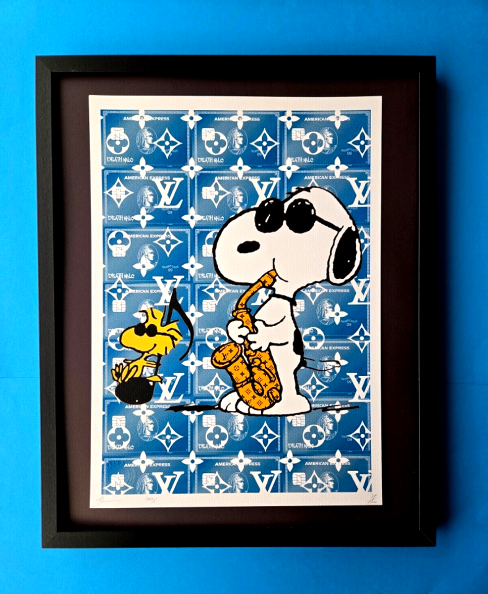 🔥Death NYC Hand Signed Large Framed Print 16x20in SNOOPY