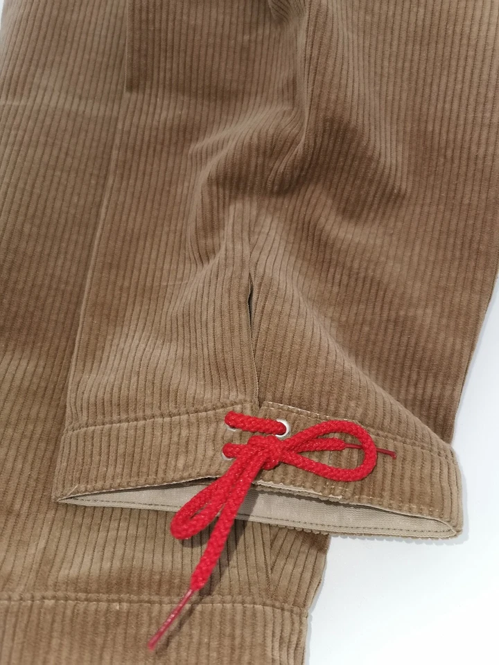 Kniebundhose , Knickerbocker , Gr. 42 , hellbraun , 80% Baumwolle , Kordhose - Bild 4 von 4