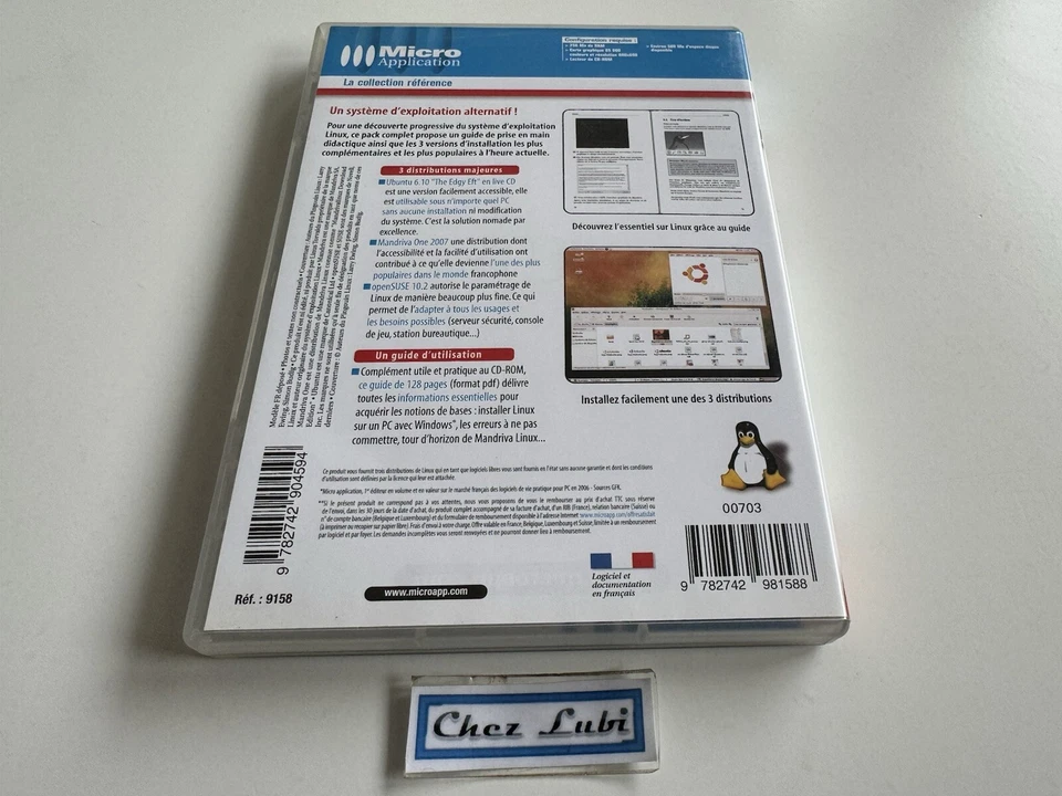 Micro Application Linux - Mandriva One 2007 + Ubuntu 6.10 + OpenSUSE 10.2 - FR - Photo 3/3