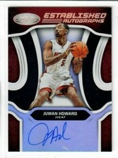 JUWAN HOWARD 2019 20 Panini Certified ESTABLISHED AUTOGRAPHS AUTO #EA-JH HEAT