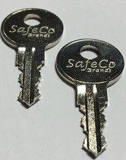 2-Keys For Better Built Tool Box Key Code Series J201 thru J220 SafeCo Brands