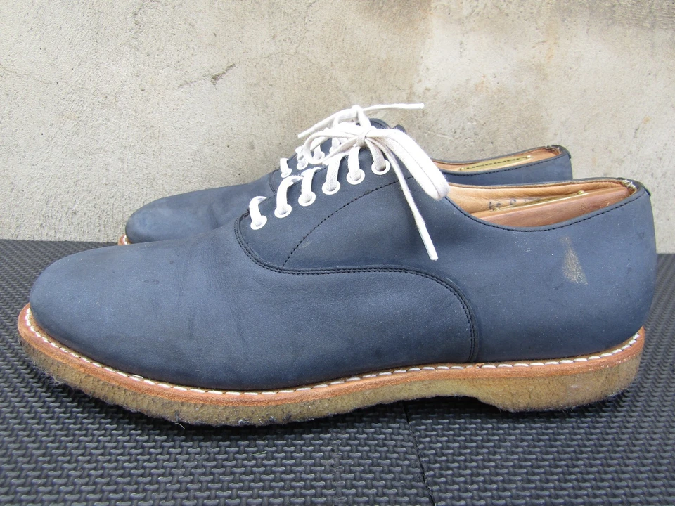 Zapato Church's Deuce Oxfords de cuero azul nuback para hombre talla UK 6 | US 7 Foto 3 de 4