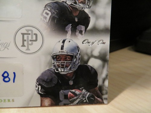 National Treasures Prime Raiders Autograph Mychal Rivera Brice Butler 1/1 2013 - Picture 3 of 5