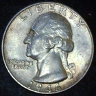 1946 P Silver Washington Quarter #2928