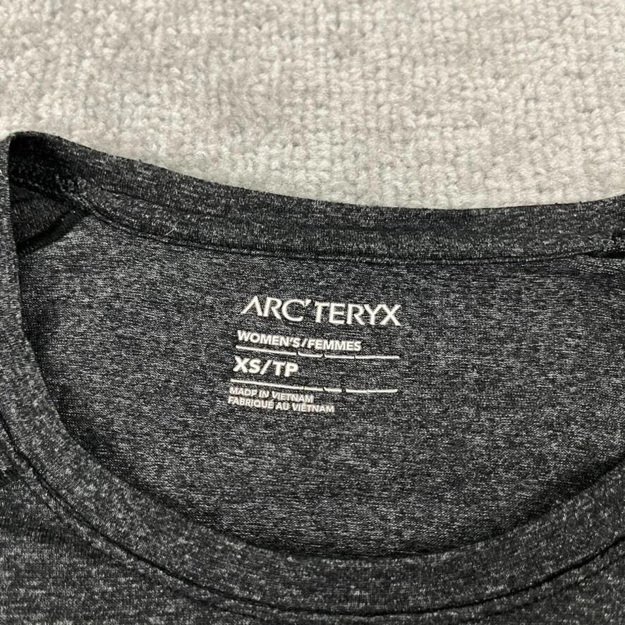 arcteryx heather tolu top long sleeve hiking trail outdoor shirt