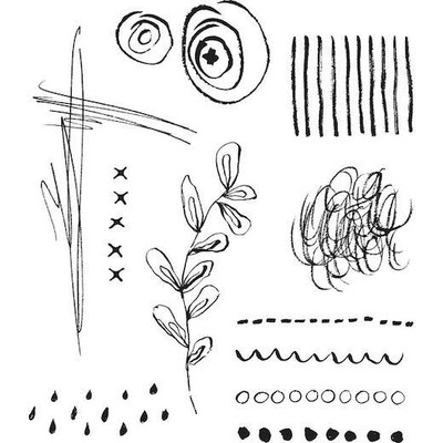 Tim Holtz Cling Gummistempel - Media Marks #2 CMS363