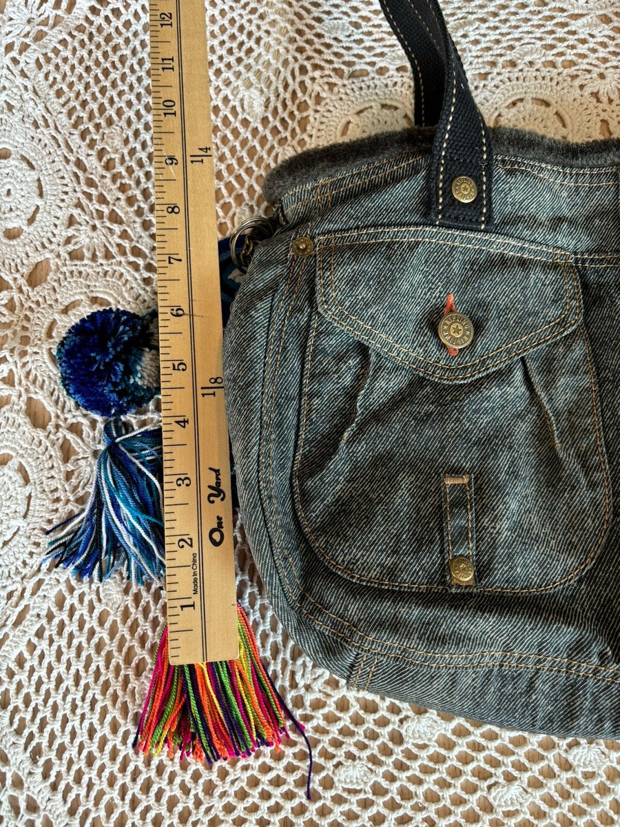 Kipling Blue Jean Denim Y2K Alpha Shoulder Bag Vintage | eBay Kipling Blue Jean Denim Y2K Alpha Shoulder Bag Vintage | eBay