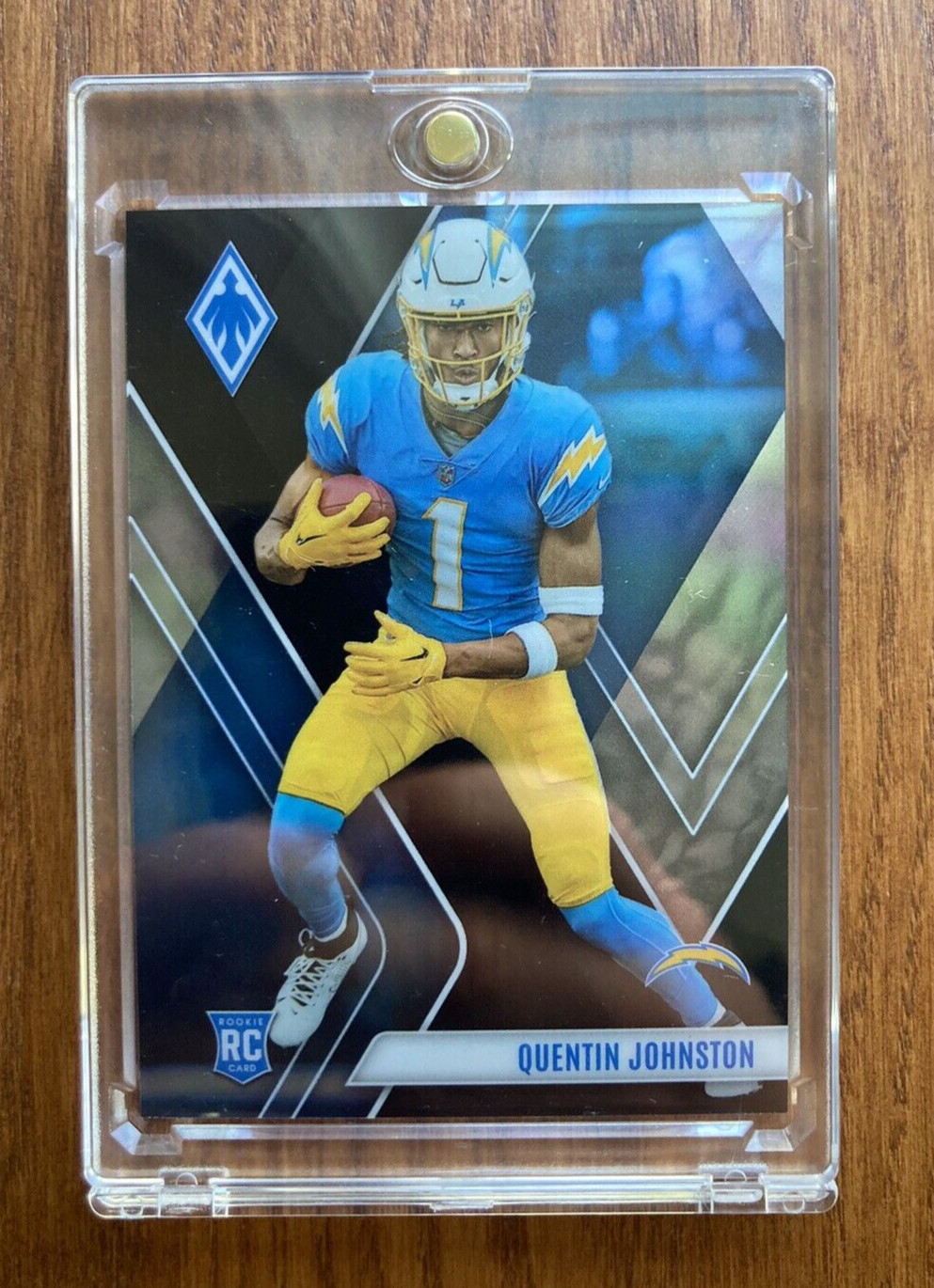 QUENTIN JOHNSTON - RoOkiE /10 - 2023 Phoenix #107 - BLACK /10 - LA Chargers -