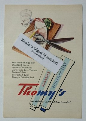 Advertisement A5: Thomy's Spicy - Delicacy Mustard 1961 (14081635)