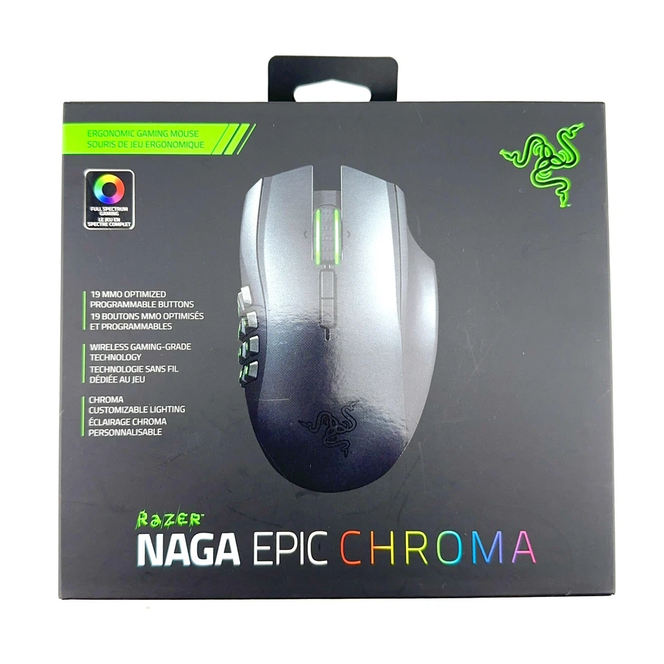 Razer Naga Epic Chroma MMO Wired/Wireless Gaming Mouse (Model: RC30-012301) - Image 2 of 4