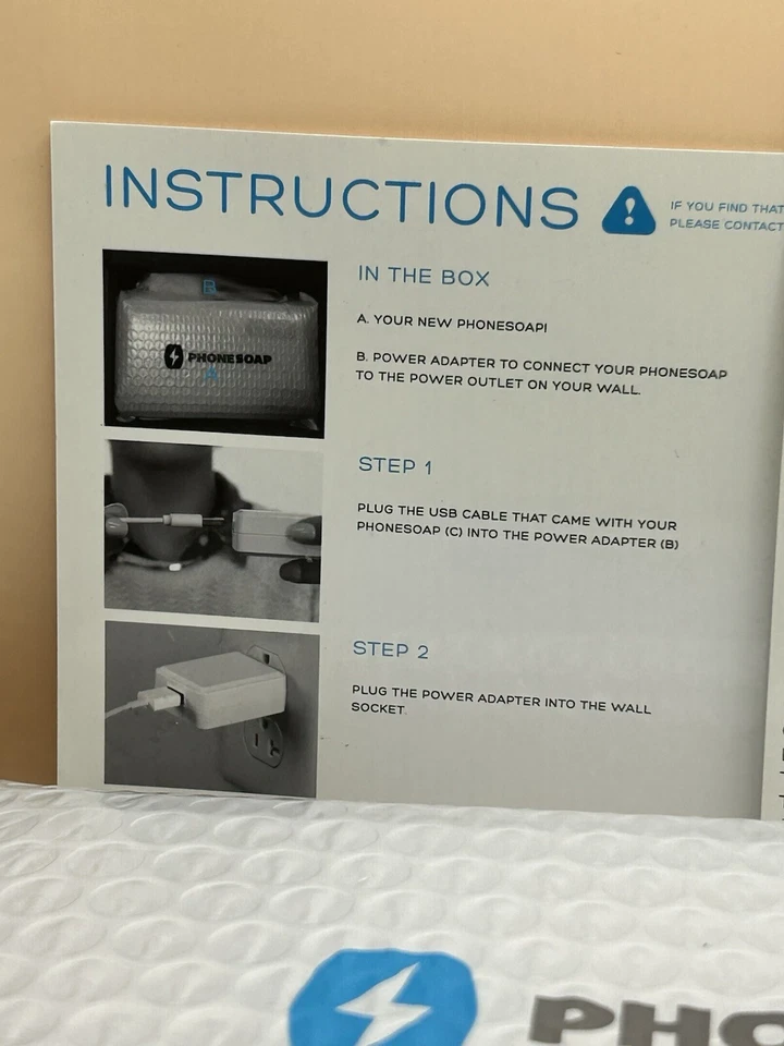 PhoneSoap 500-1 Herramienta Desinfectante UV Caja Abierta Foto 2 de 4