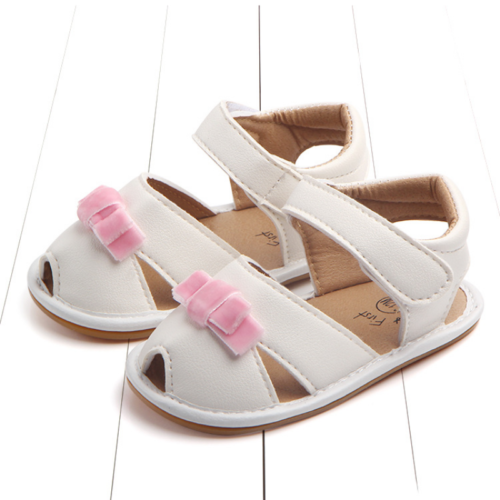 Sandalias de bebé para niñas Zapatos de princesa Antideslizantes Suela de goma suave Zapatos para caminar - Imagen 11 de 14
