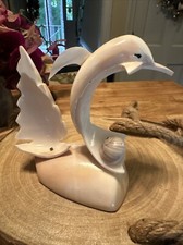 Noble  Dolphin Statue Figurine Ocean Nautical Decor 5 inch