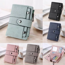 Small Wallet for Women Bifold Leather Mini Purse Credit Card Holder Short Wallet