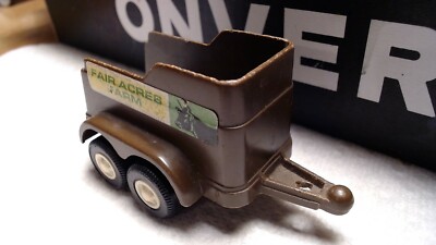 tootsie Toy Fair Acres Farm Horse Trailer Brown plastic