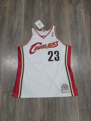 NEW AUTHENTIC VINTAGE LEBRON JAMES CAVALIERS JERSEY 48 XL RARE MITCHELL NESS - Picture 2 of 12