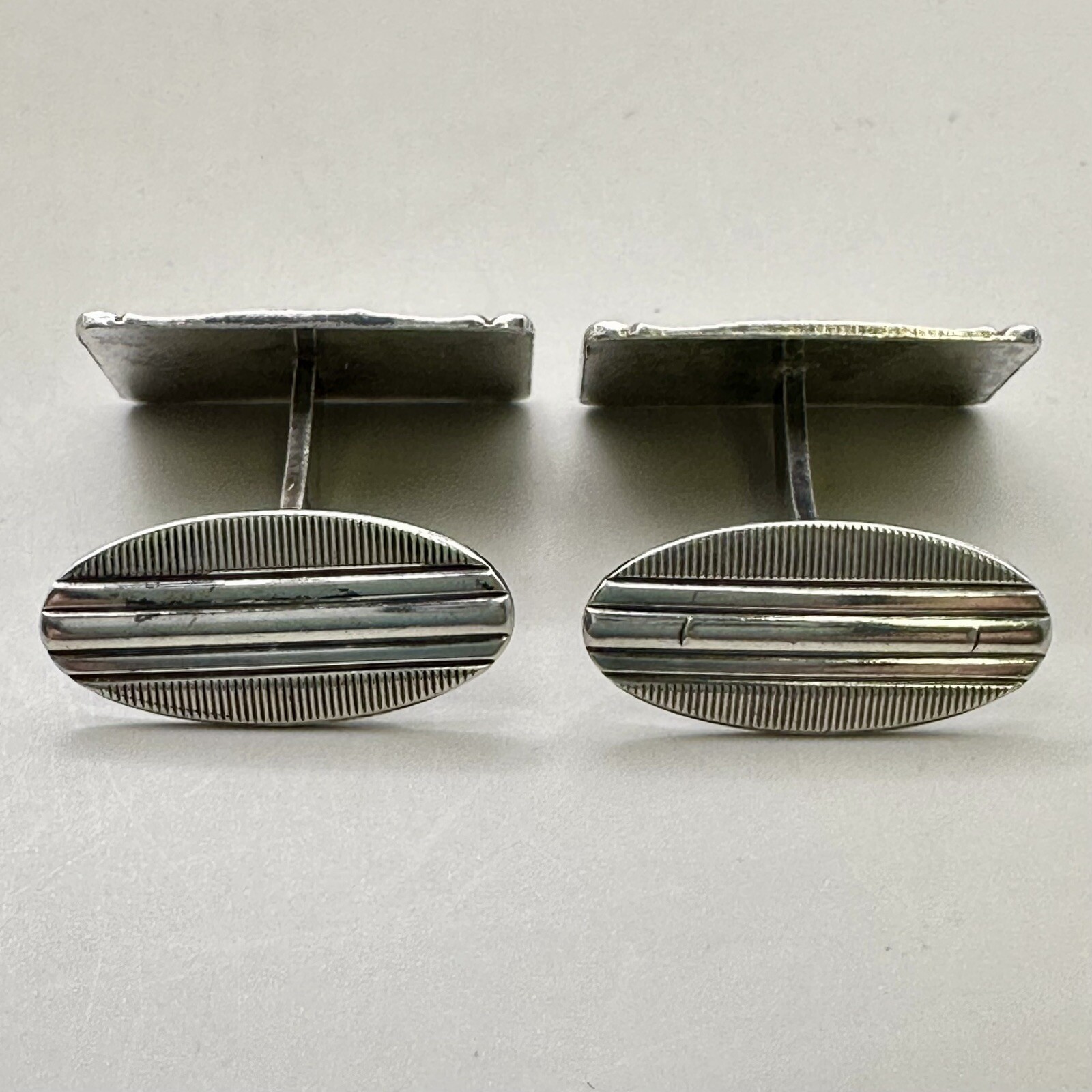 Rectangular Cufflinks Made Germany Silver 835 Thr… - image 4