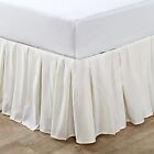 Hst Super Soft Solid Microfiber 14" Gathered Bed Skirt Dust Ruffle Hotel Quality