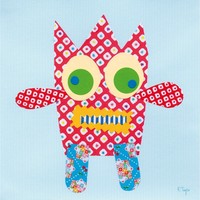 Happy Spaces Kids Wall Art Canvas Print (40 X 40 X 2 Cm Monster By Rachel Tay... Happy Spaces Kids Wall Art Canvas Print (40 X 40 X 2 Cm Monster By Rachel Tay...