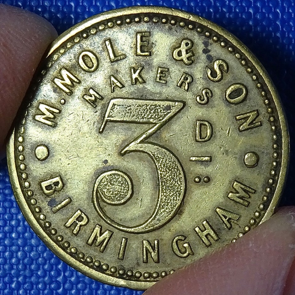 Birmingham, Lyttleton Arms, Balsall Heath, R.Vincent 3D Pub TokenRRR