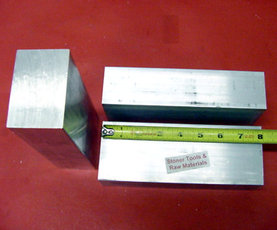 6061 T6511 Aluminum Flat Bar – 2-1/2 X 3 X 8 Inches Solid Extruded Mill Stock, Made In USA