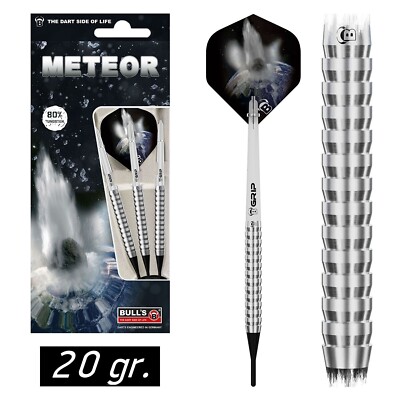 BULLS BULL´S Soft E Darts Dartset Dartsatz Dart Meteor MT4 Shark Grip 20 gr