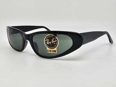 Ray-Ban B&L W1924 XXAO Black Frame G-15 Green Glass Lens Cat Eye Sunglasses 55mm Ray-Ban 0RB2132 New Wayfarer Sunglasses In Black W/ G-15  main image 4