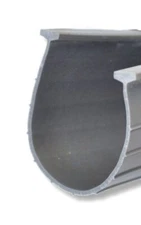 Garage Door Vinyl Bottom Seal Gasket Astragal  1/4" T Style Universal (GREY)