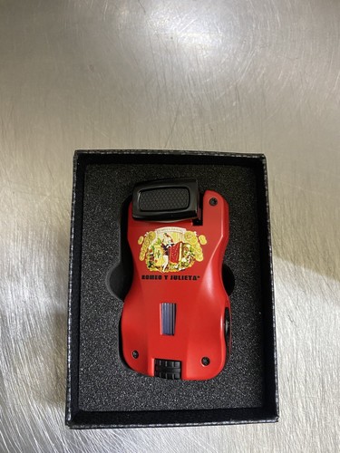 Double Flame Romeo Y Julieta® Cigar/Cigarette Butane Lighter With Punch And Box - Picture 6 of 7