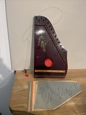 Cithare À Cordes À Restaurer Pour Pièces + 10 Partitions