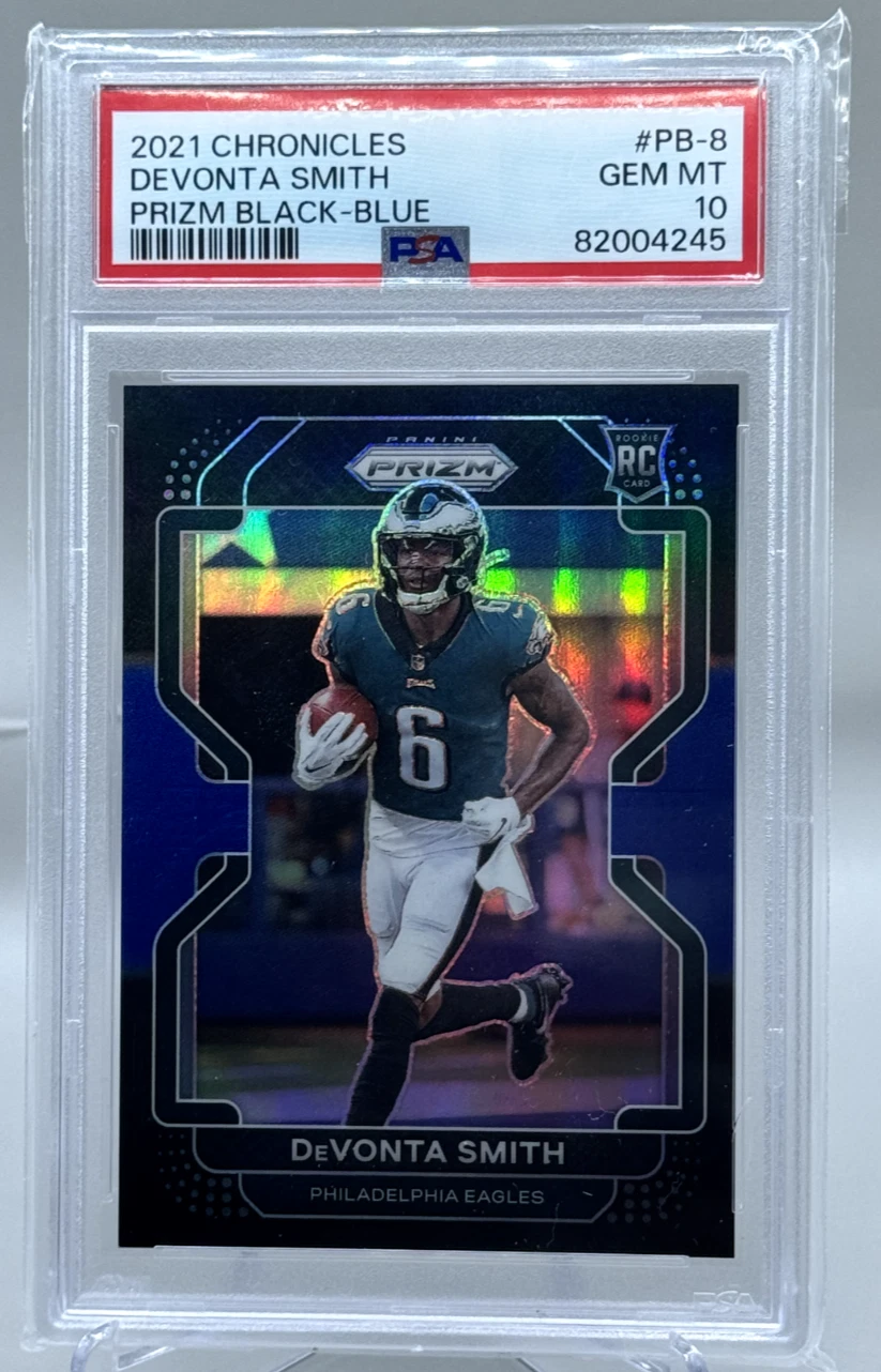 DeVonta Smith Panini Chronicles Prizm Black #PB8 Blue