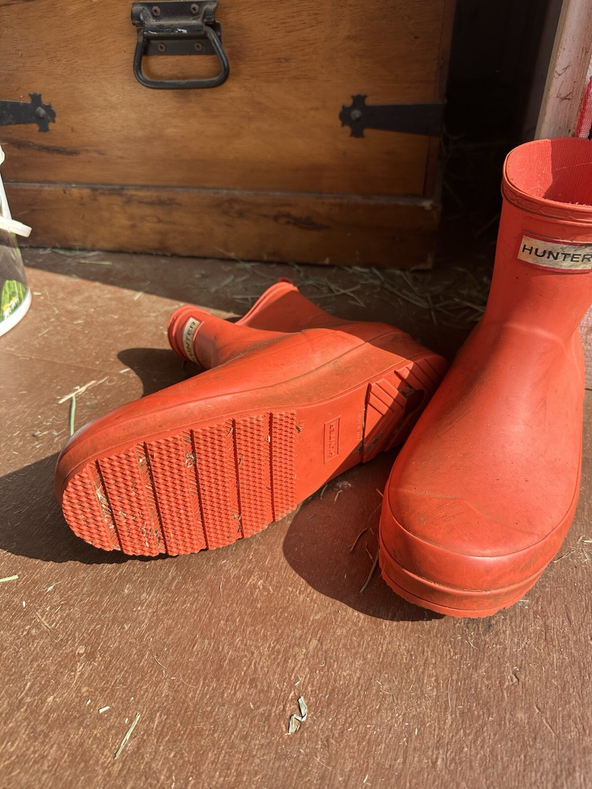 Hunter Short Red Rain Boots by Hunter